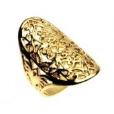 Anel Flower folheado a ouro